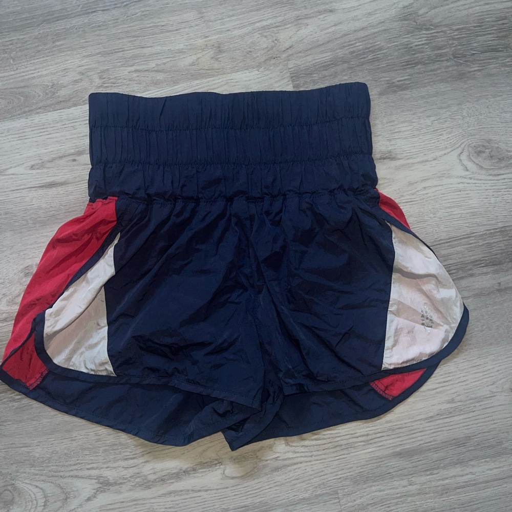 Stylish Women's Navy and Red Shorts